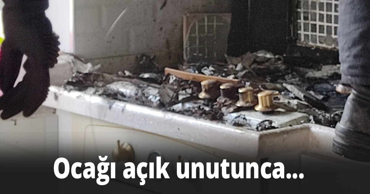 3 katlı binada korkutan yangın