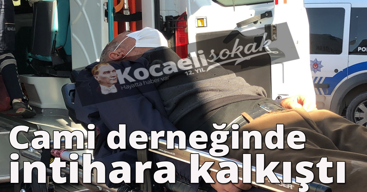 Cami derneğinde intihara kalkıştı