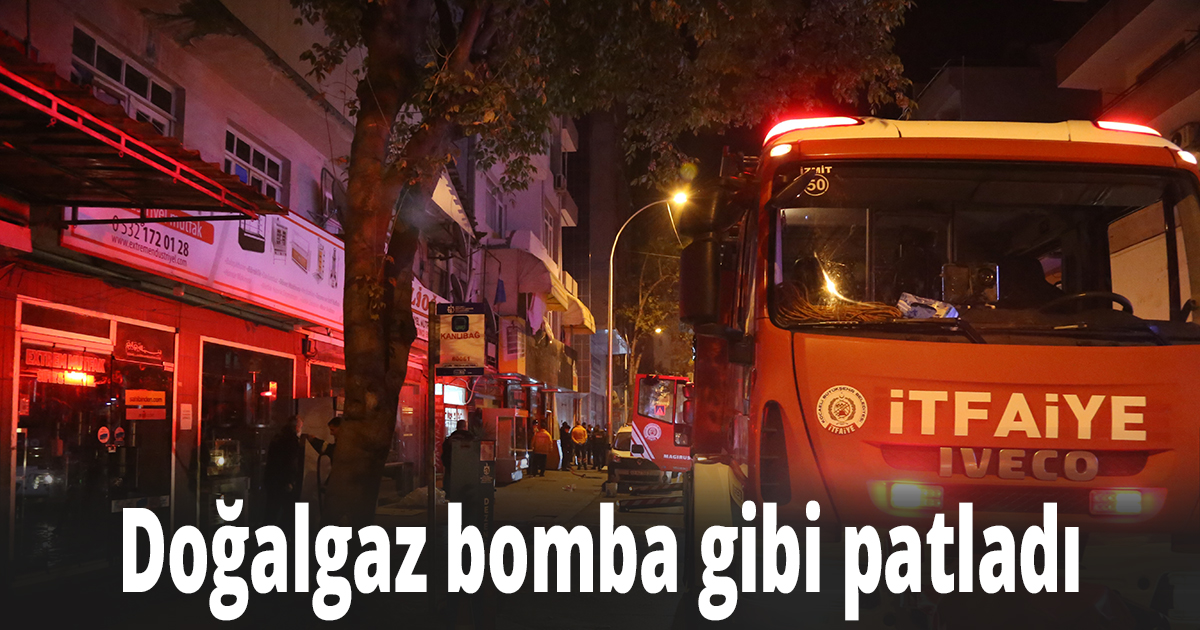 6 katlı binada sıkışan doğalgaz bomba gibi patladı