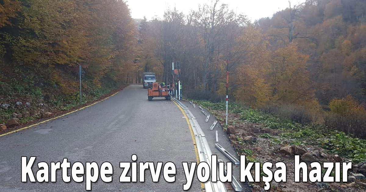  Kartepe zirve yolu kışa hazır