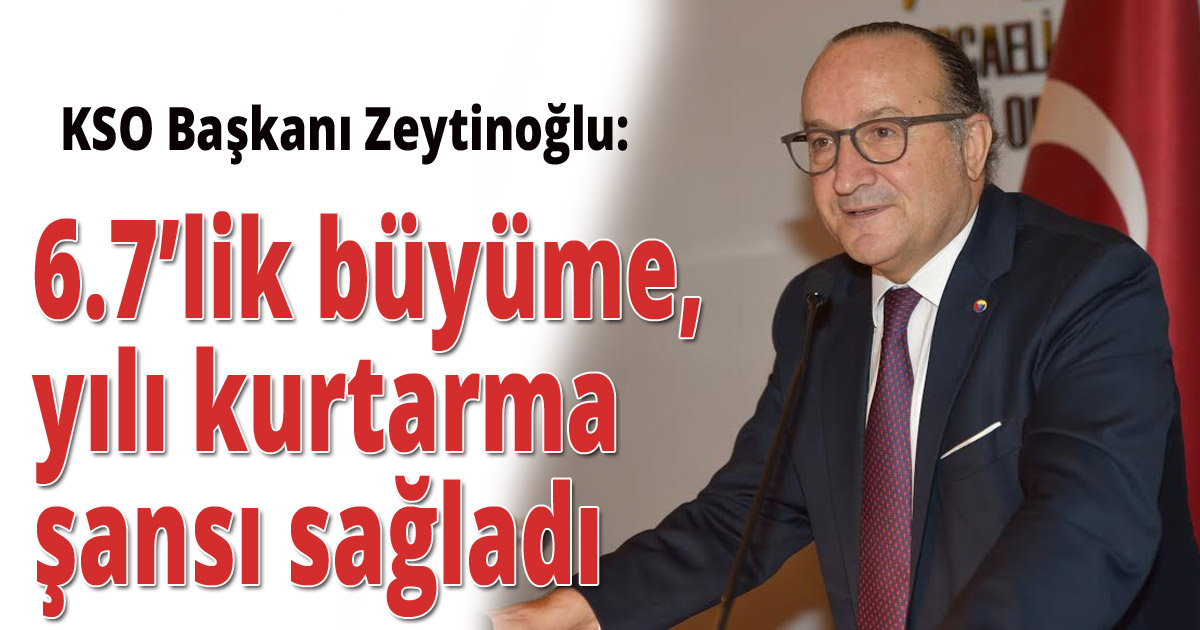 6.7’lik büyüme, yılı kurtarma şansı sağladı.