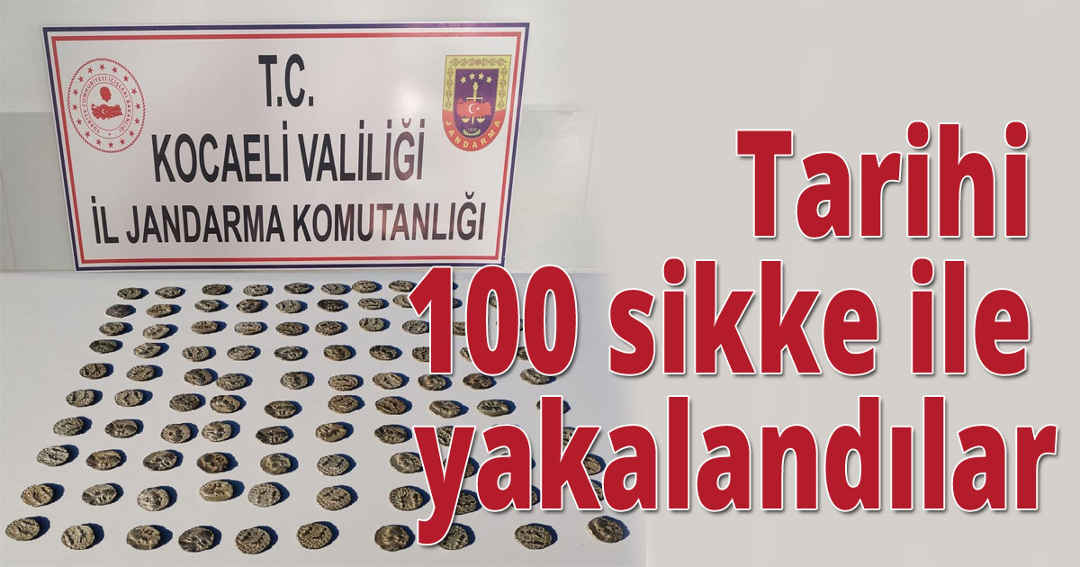 Tarihi 100 sikke ile yakalandılar