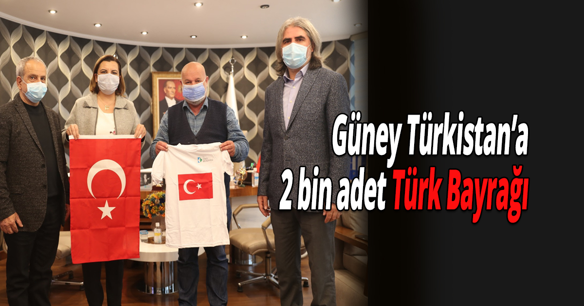 Bayrak hasretiyle yaşayan Güney Türkistan’a İzmit Belediyesinden yardım eli
