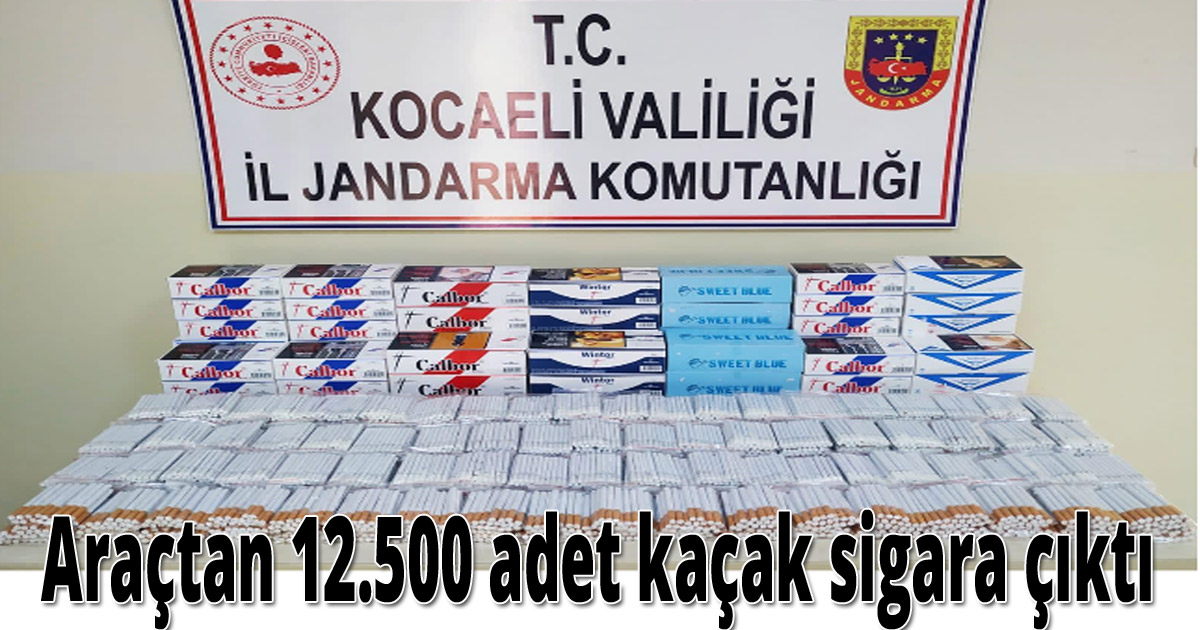  Araçtan 12.500 adet kaçak sigara çıktı!