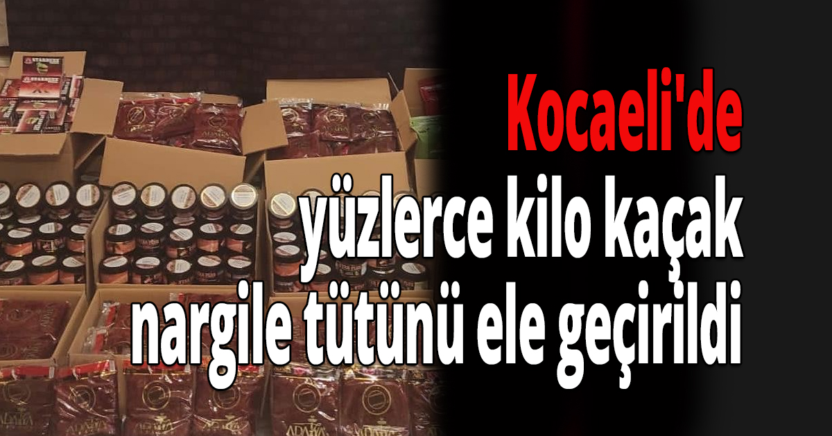 Sahte nargile tütünü imalathanesine operasyon