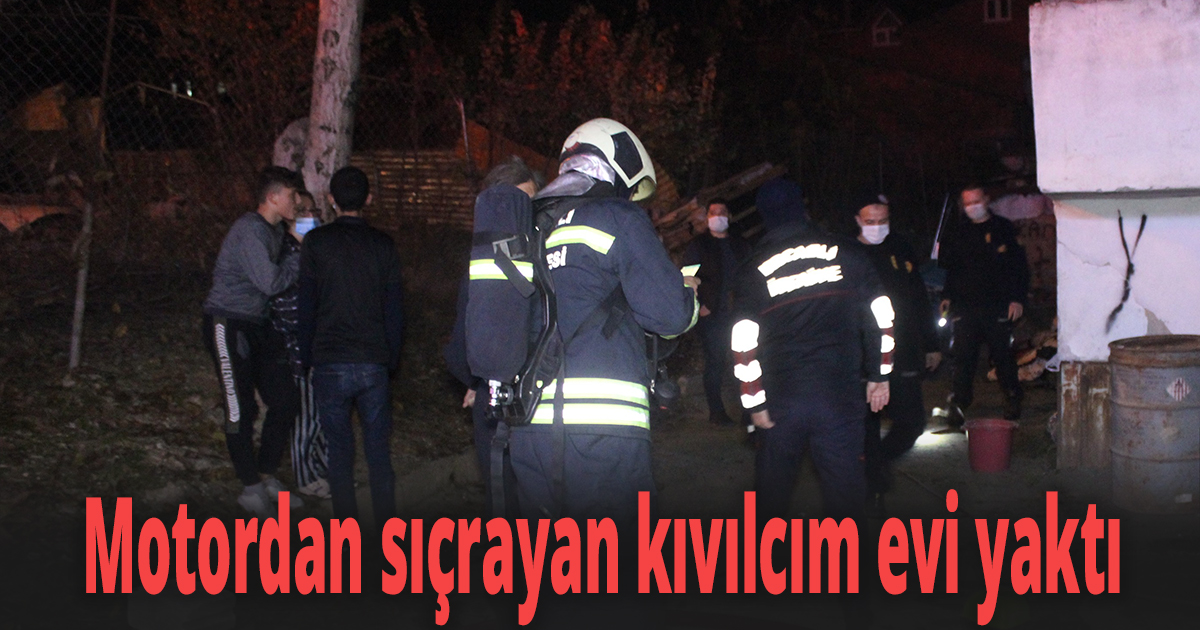 Tamir etmek istediği motor evini küle döndürdü 