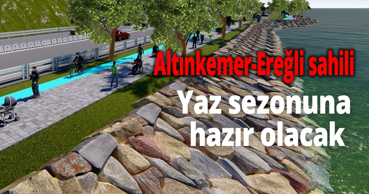 Altınkemer-Ereğli sahili yeni yaz sezonuna hazır olacak