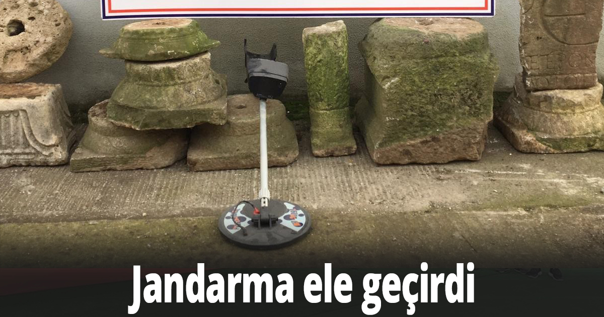 Kocaeli’de Roma dönemine ait 9 adet sütun parçası ele geçirildi
