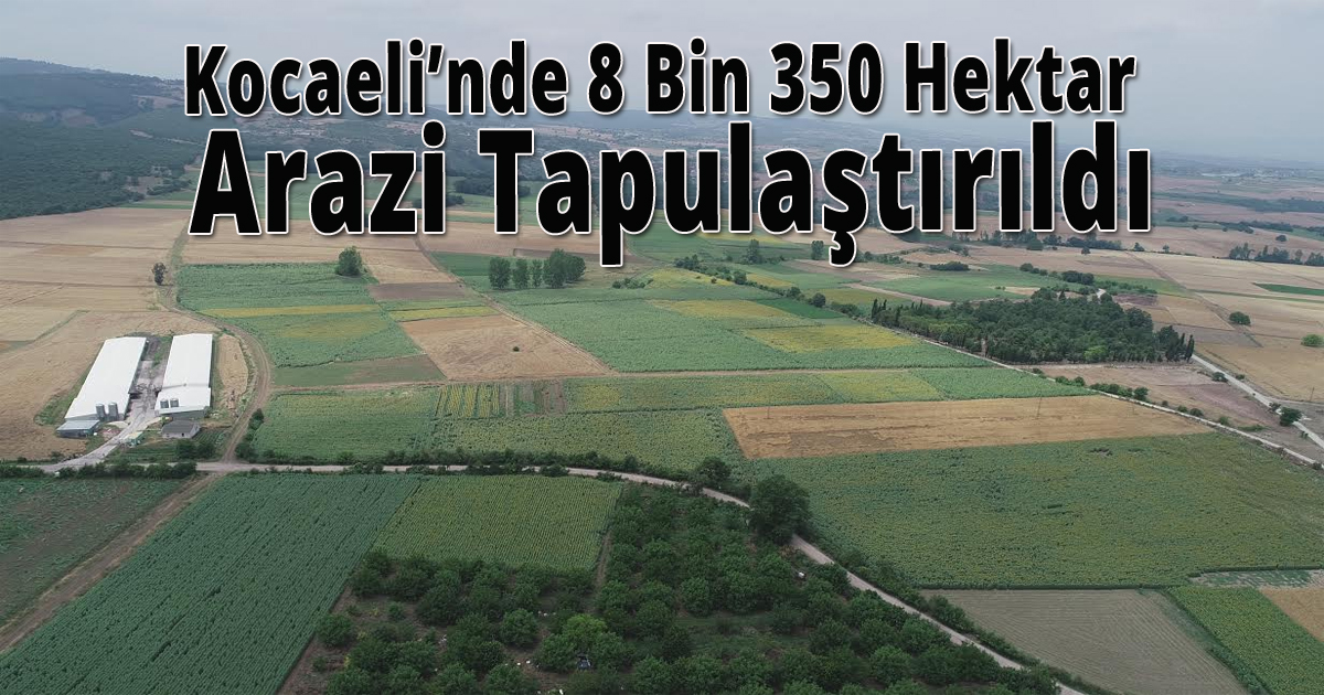 2020 Yılında Kocaeli’nde 8 Bin 350 Hektar Arazi Tapulaştırıldı