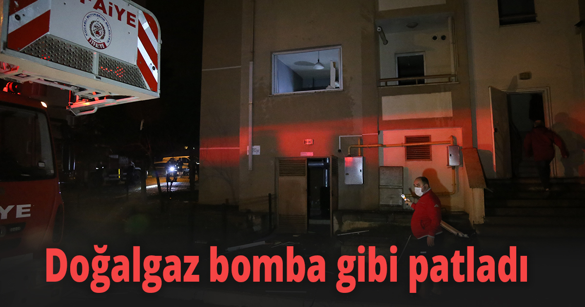  Apartman dairesinde doğalgaz bomba gibi patladı: 