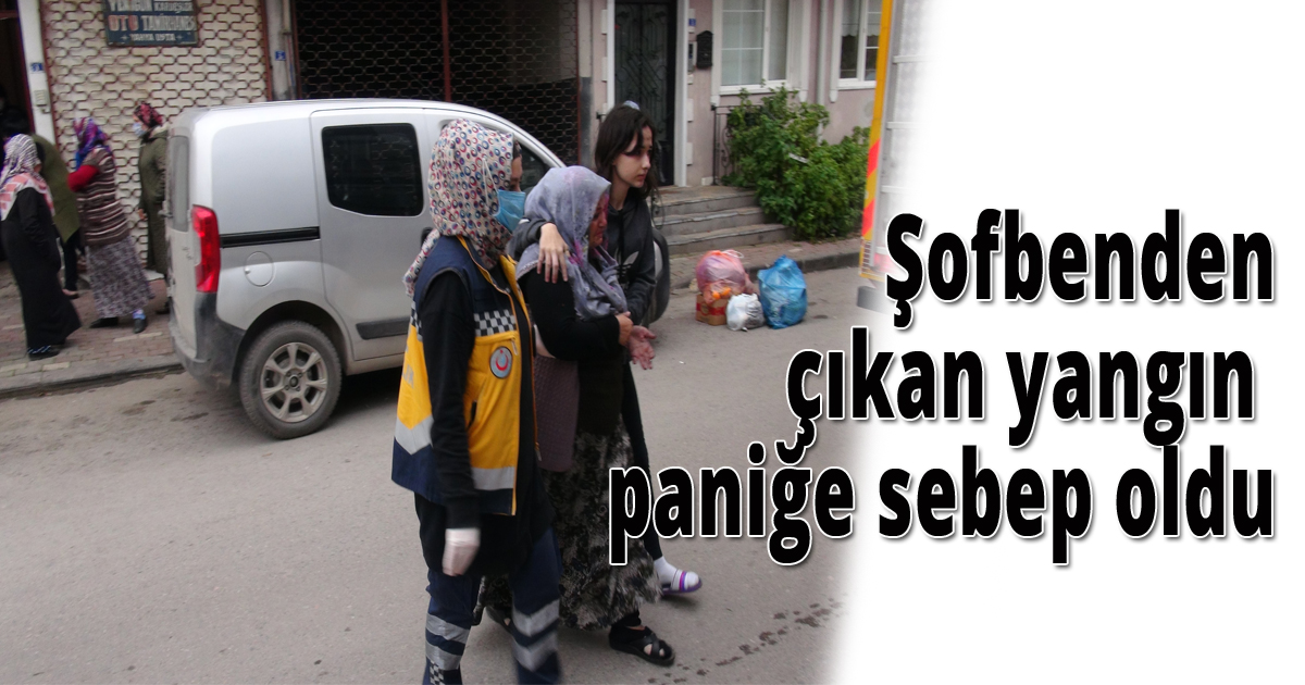  Şofbenden çıkan yangın paniğe sebep oldu.