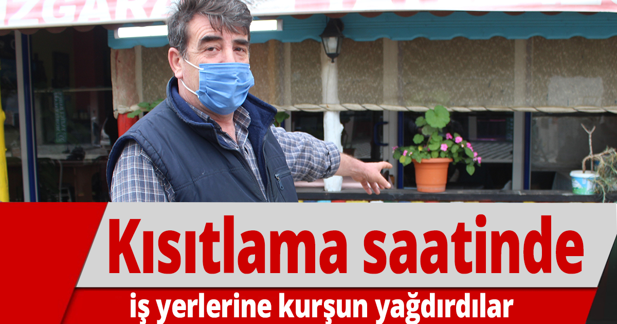 İki dükkan kimliği belirsiz kişiler tarafından kurşunlandı