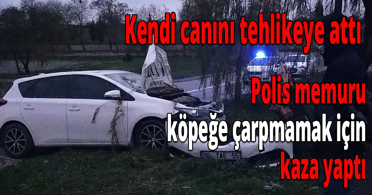 Kendi canını tehlikeye attı