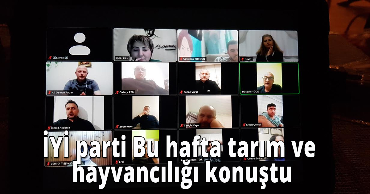 İYİ parti Bu hafta tarım ve hayvancılığı konuştu