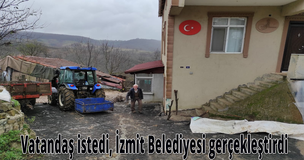 Vatandaş istedi, İzmit Belediyesi gerçekleştirdi