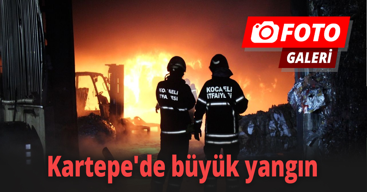 Kartepe'de büyük yangın