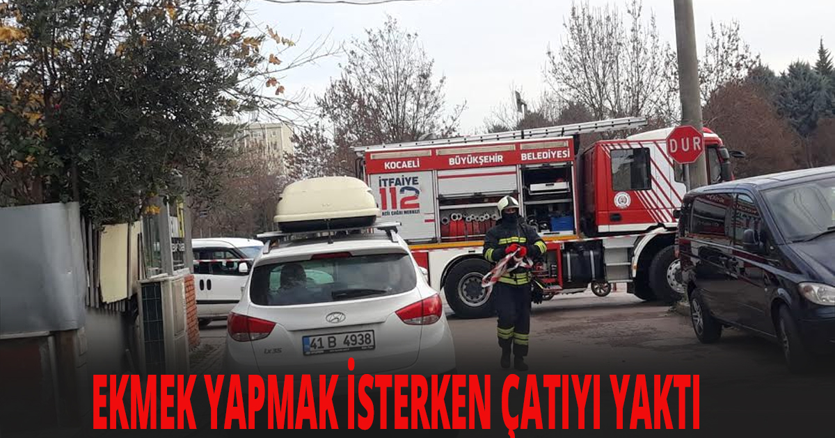 Tandır ateşi çatıyı yaktı