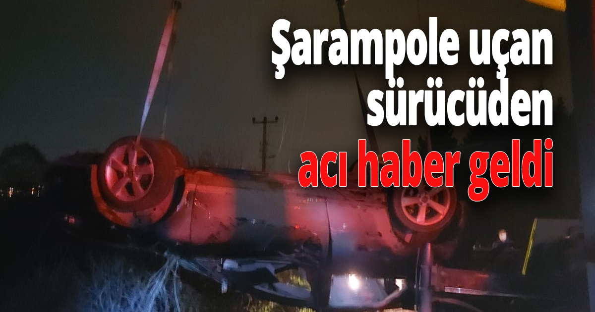 Şarampole uçmuştu