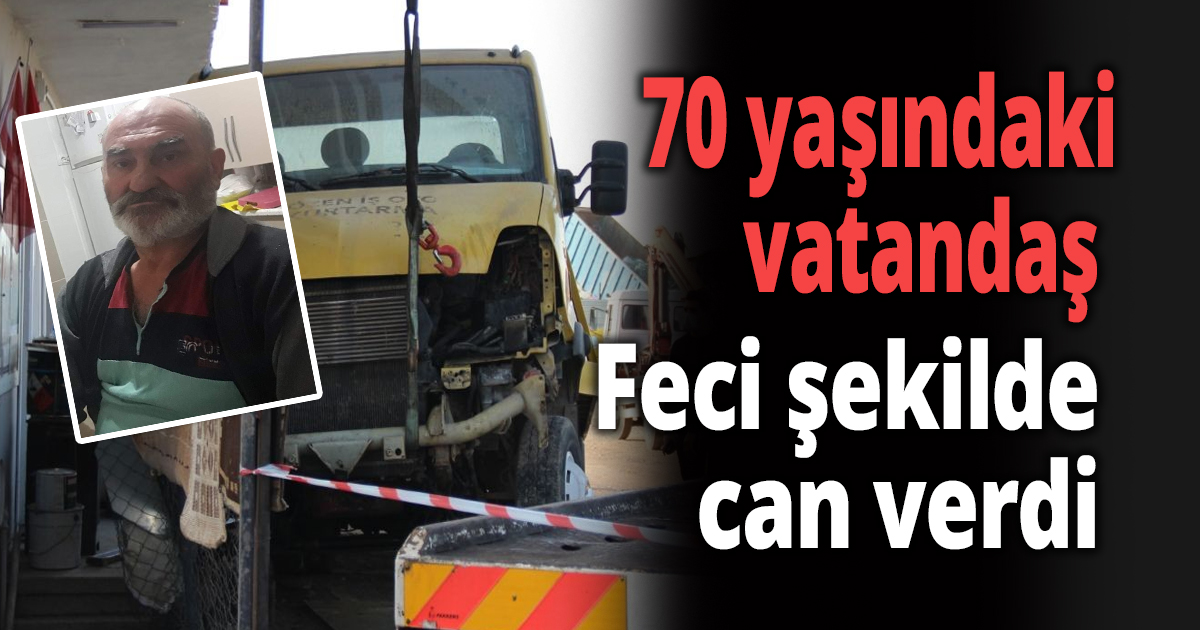 Tamir etmek istediği kamyonetin altında kaldı