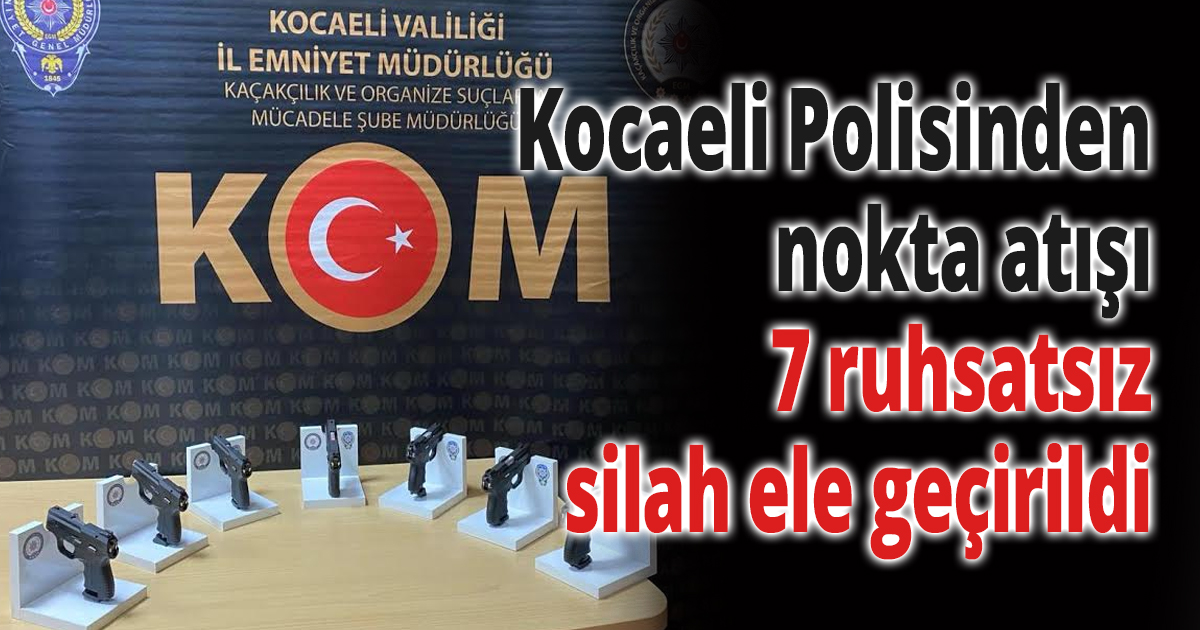 Kocaeli Polisinden nokta atışı