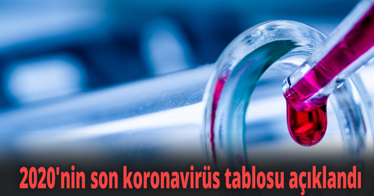 2020'nin son koronavirüs tablosu açıklandı