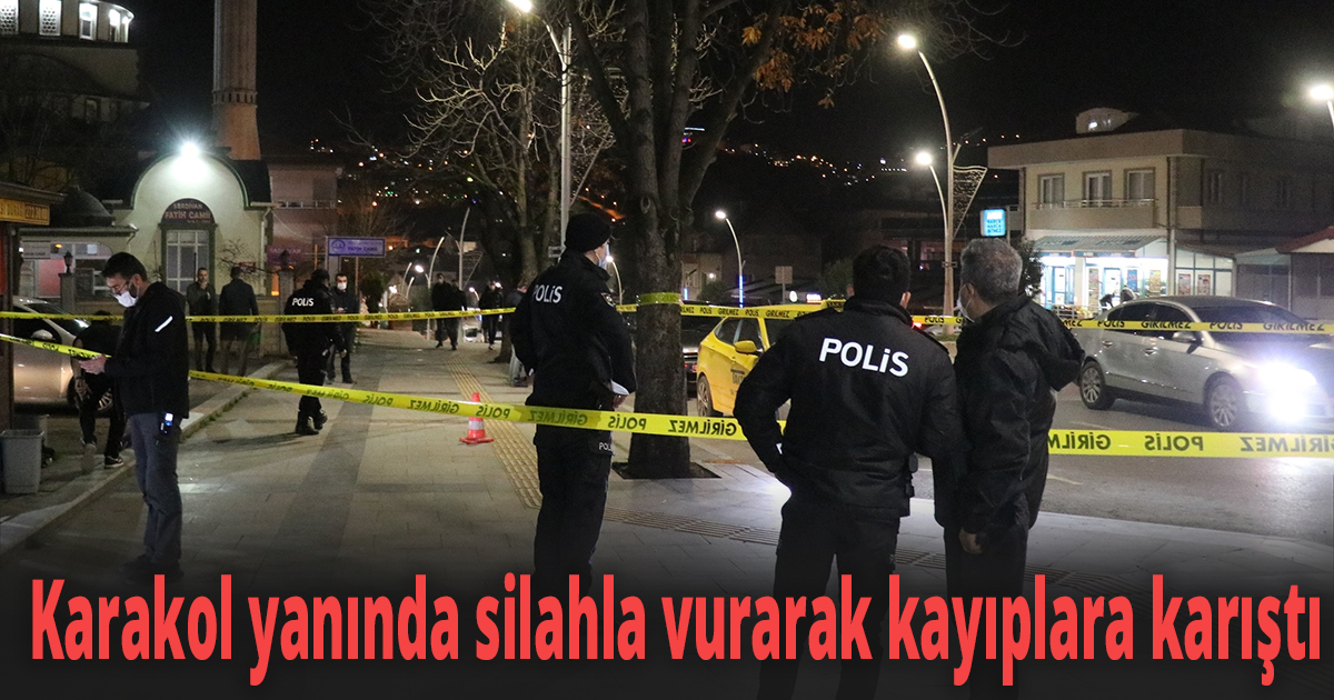 polis merkezi yanında silahlı kavga