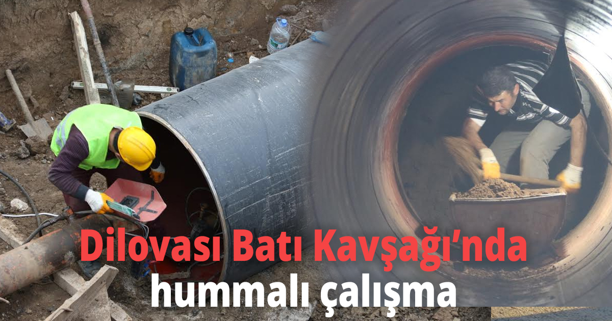 Dilovası Batı Kavşağı’nda hummalı çalışma