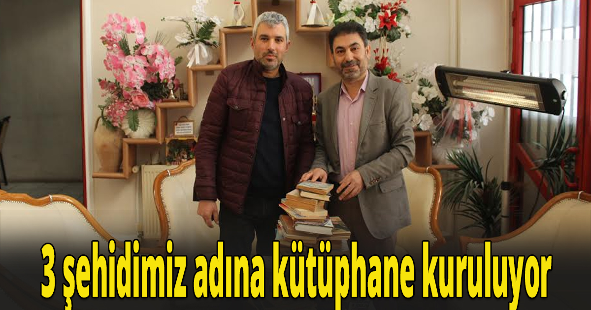KİTAPLARINIZI ŞEHİT ADINA KURULACAK KÜTÜPHANEYE HEDİYE EDİN