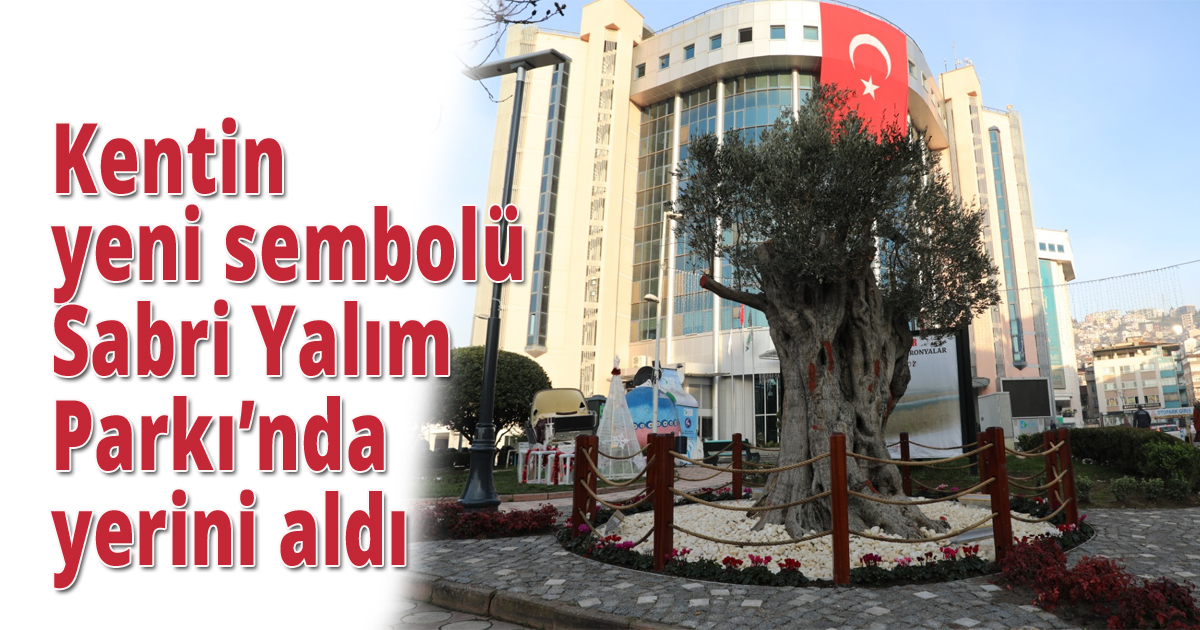 Kentin yeni sembolü Sabri Yalım Parkı'nda yerini aldı