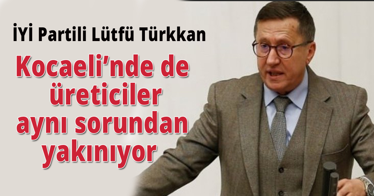 Kocaelili üreticilerin geçim sıkıntısı TBMM gündeminde 