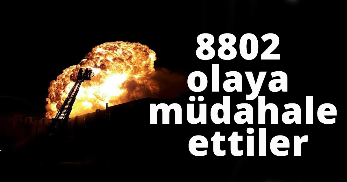 Kocaeli İtfaiyesi 2020 yılında 8802 olaya müdahale etti