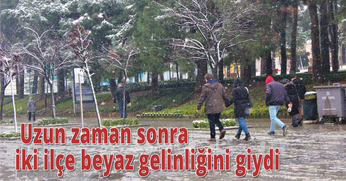  Uzun zaman sonra iki ilçe beyaz gelinliğini giydi