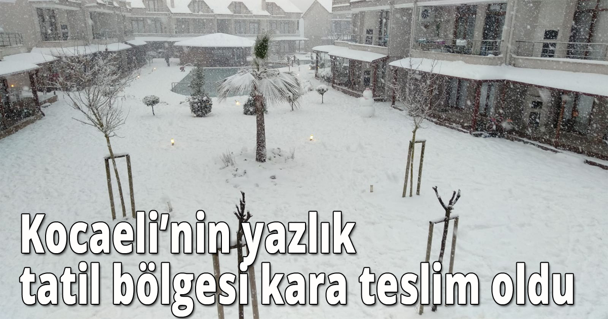 Kocaeli’nin yazlık tatil bölgesi kara teslim oldu