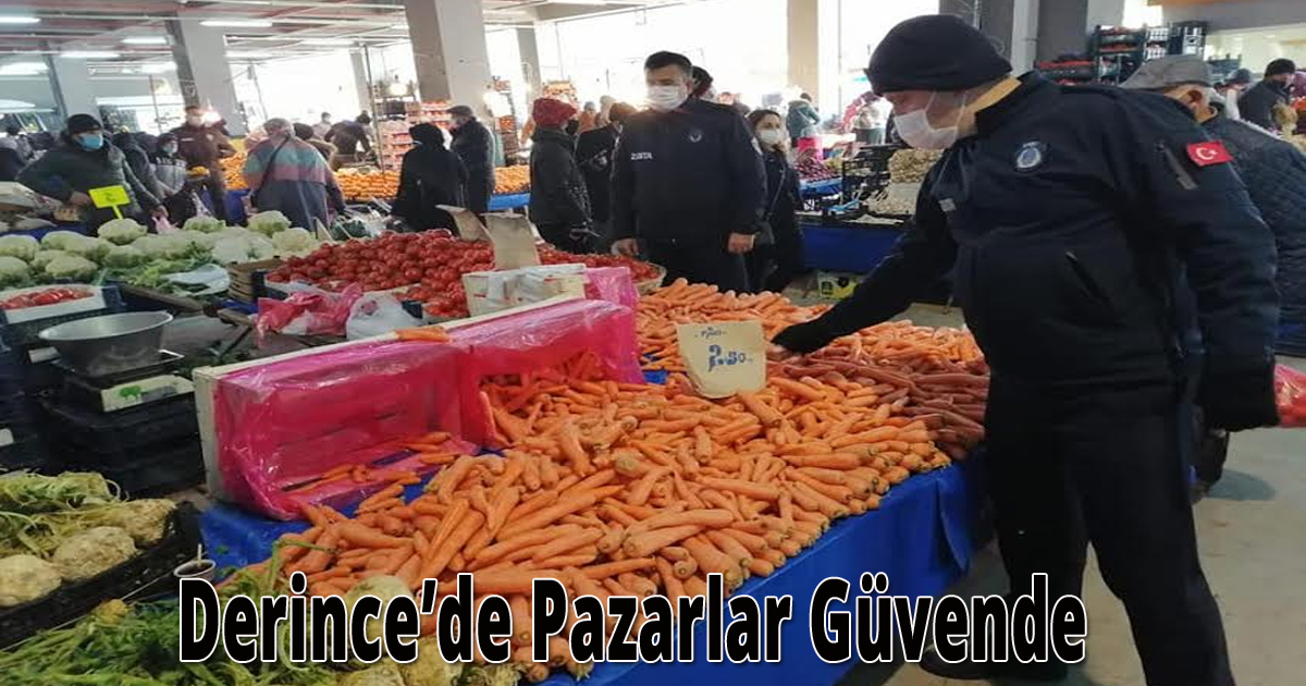 Derince’de Pazarlar Güvende