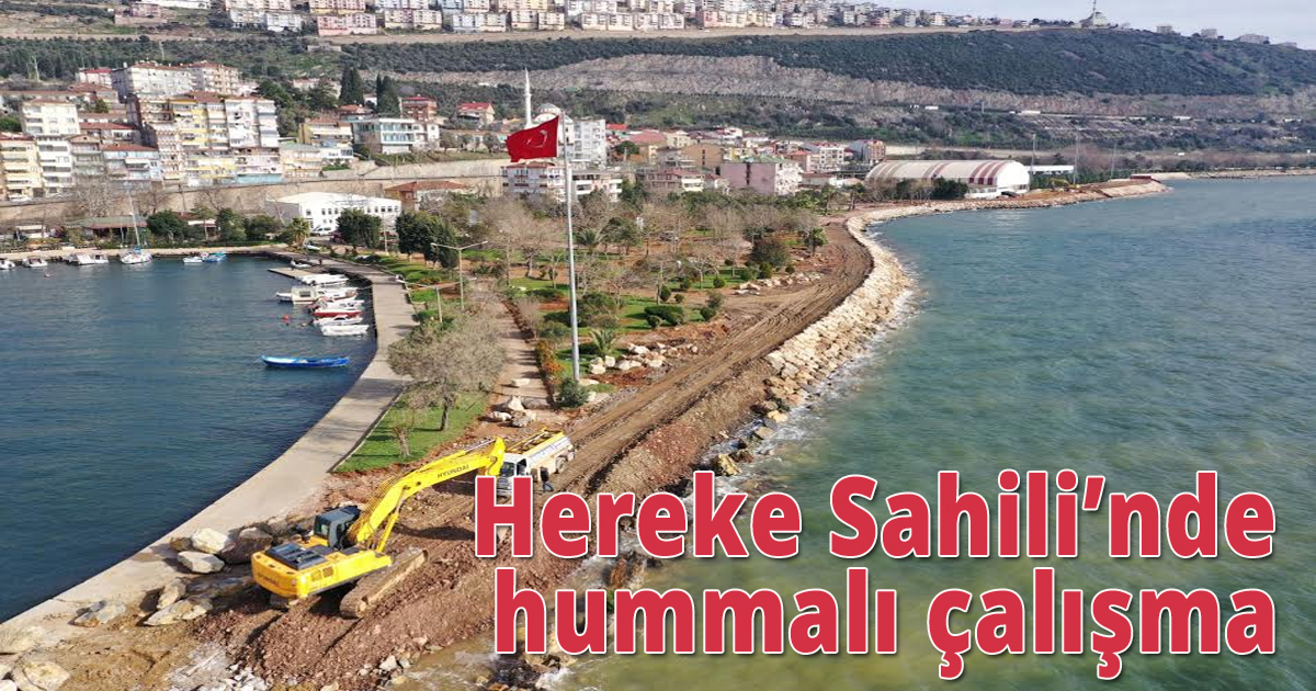 Hereke Sahili’nde hummalı çalışma