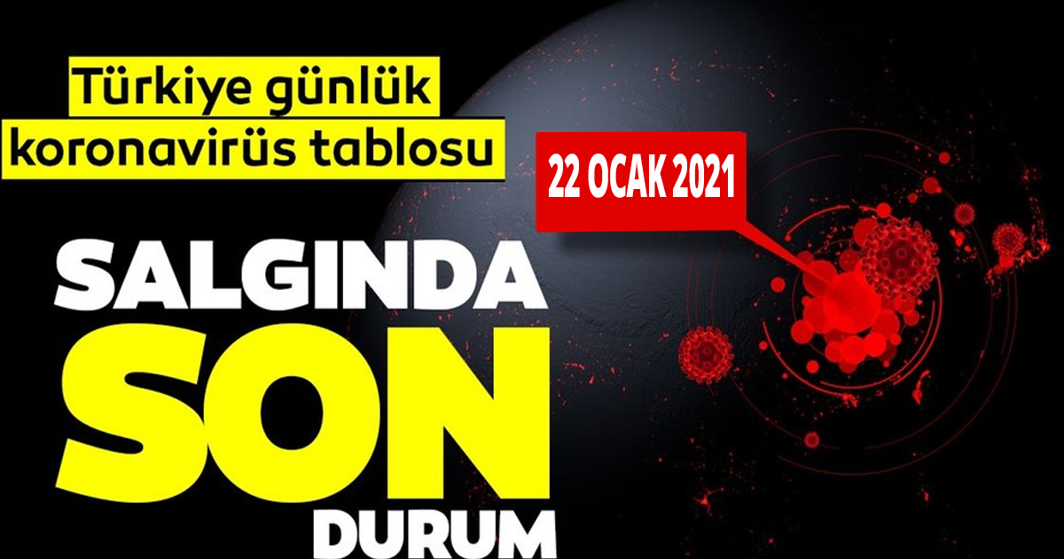 22 Ocak Koronavirüs tablosu açıklandı