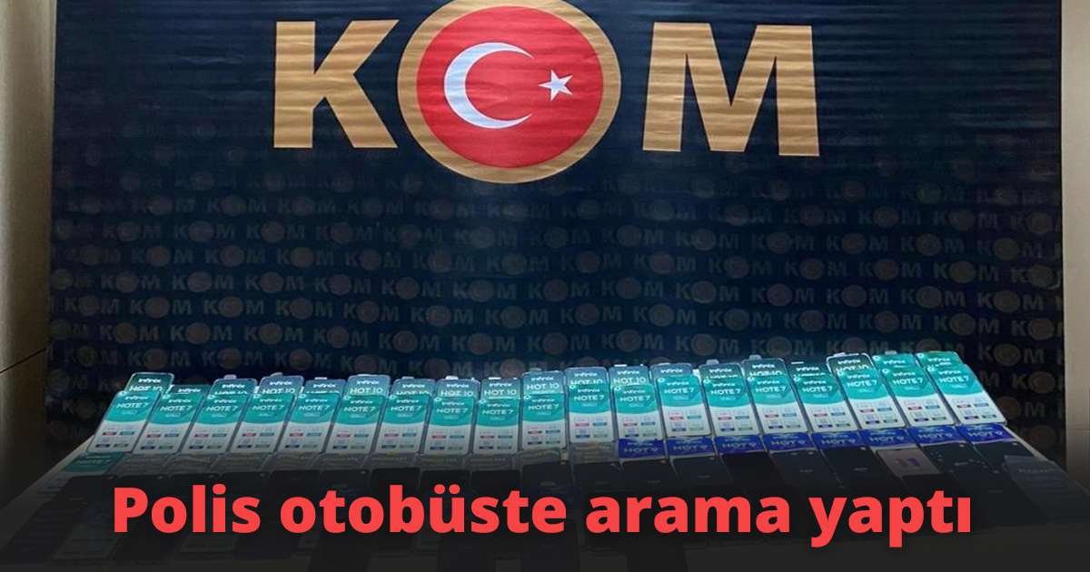 Polis otobüste arama yaptı
