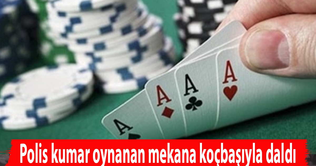 Polis kumar oynanan mekana koçbaşıyla daldı