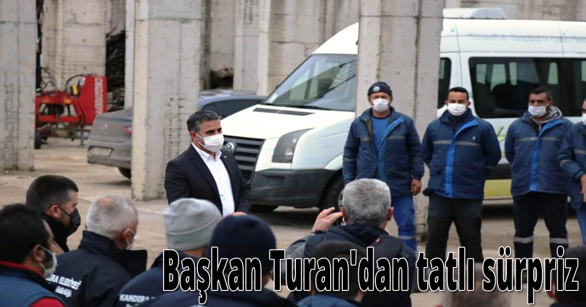 Başkan Turan'dan tatlı sürpriz