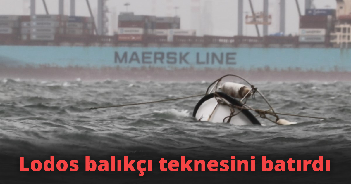 Lodos balıkçı teknesini batırdı