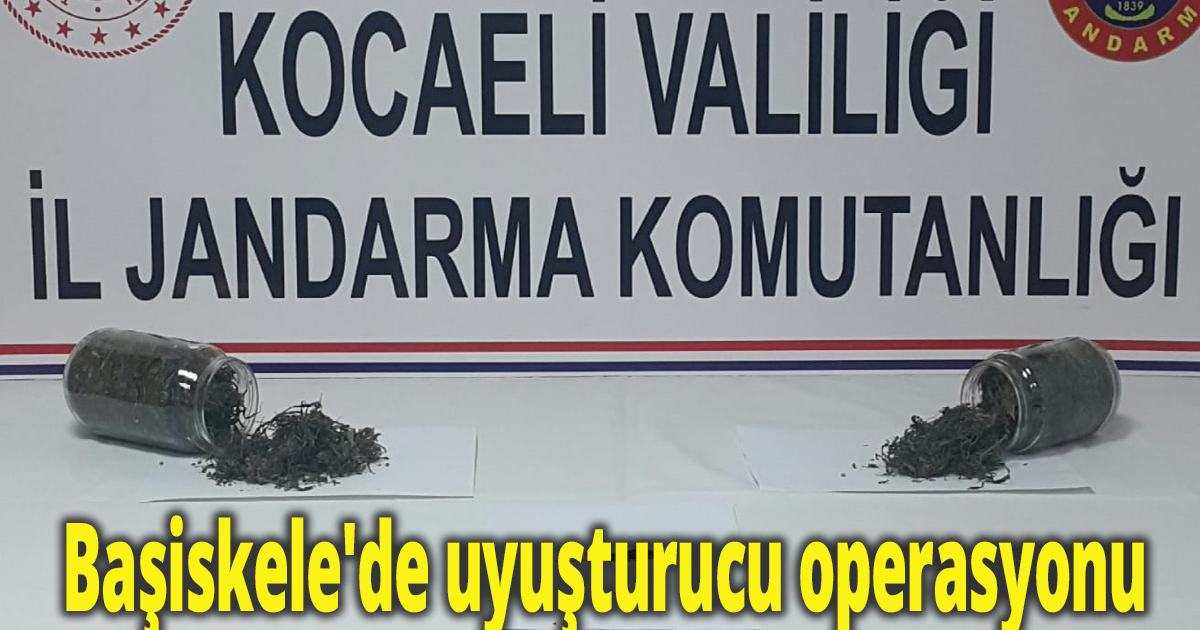 Başiskele'de uyuşturucu operasyonu