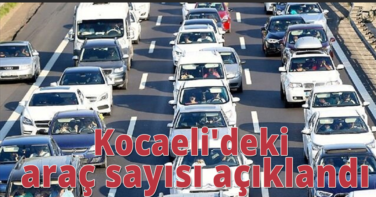 Kocaeli'deki araç sayısı açıklandı