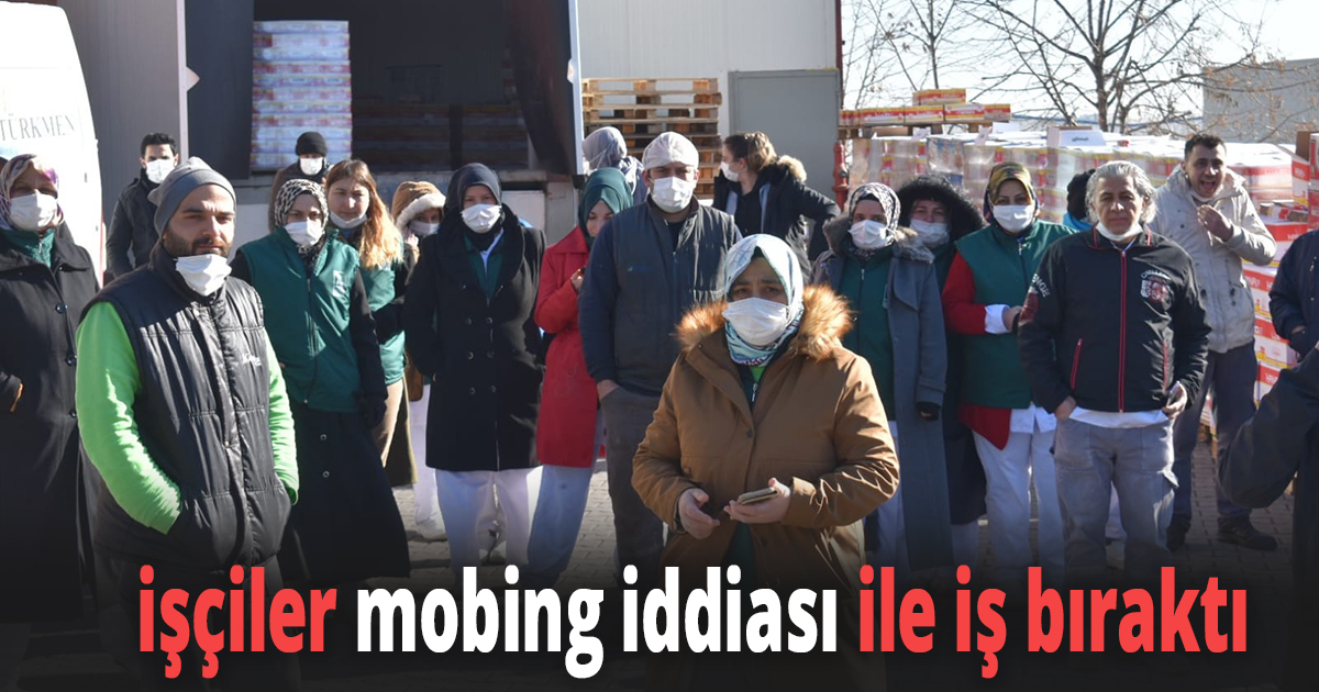 işçiler iş bırakma eylemi yaptı