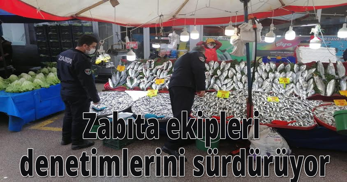 Zabıta ekipleri denetimlerini sürdürüyor