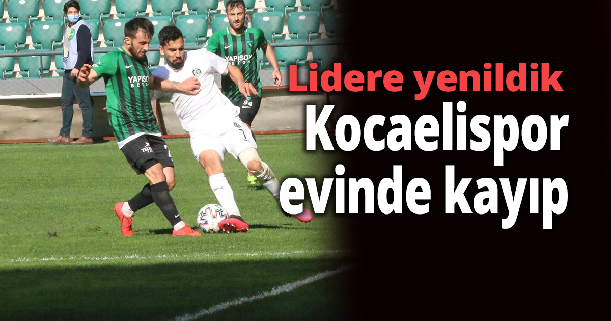 Lidere yenildik