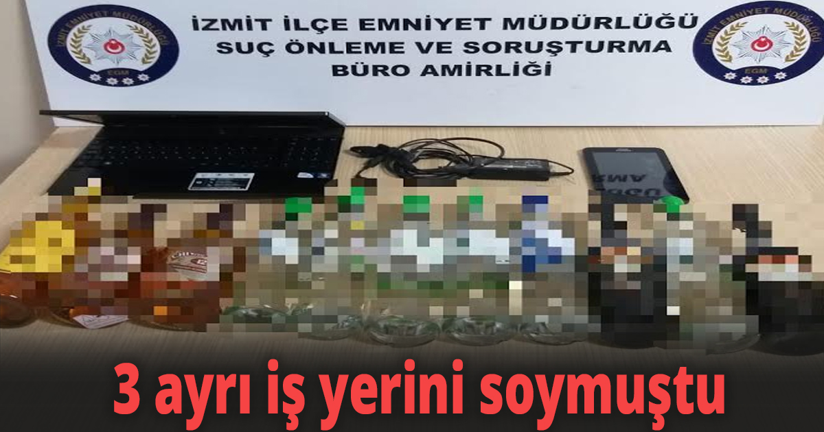 Çaldı ama kaçamadı