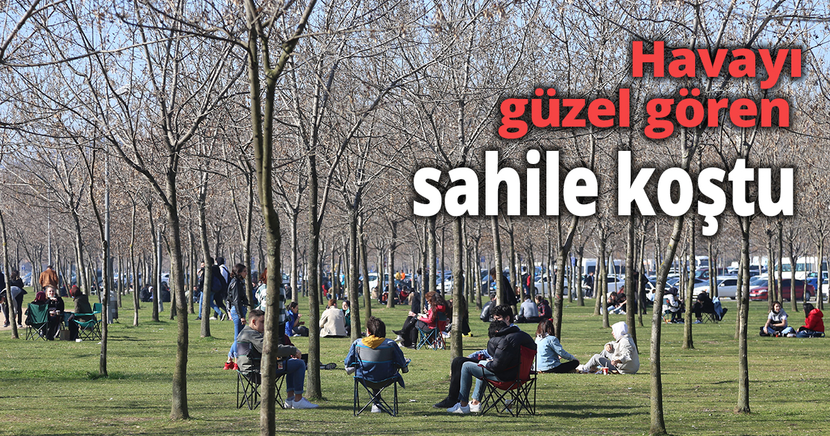 Havayı güzel gören sahile koştu