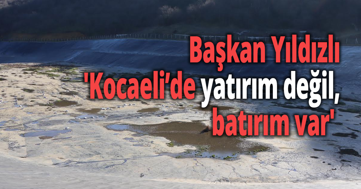 Başkan Yıldızlı Tepeköy Göletiinden seslendi