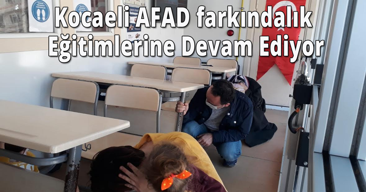 Kocaeli AFAD farkındalık Eğitimlerine Devam Ediyor