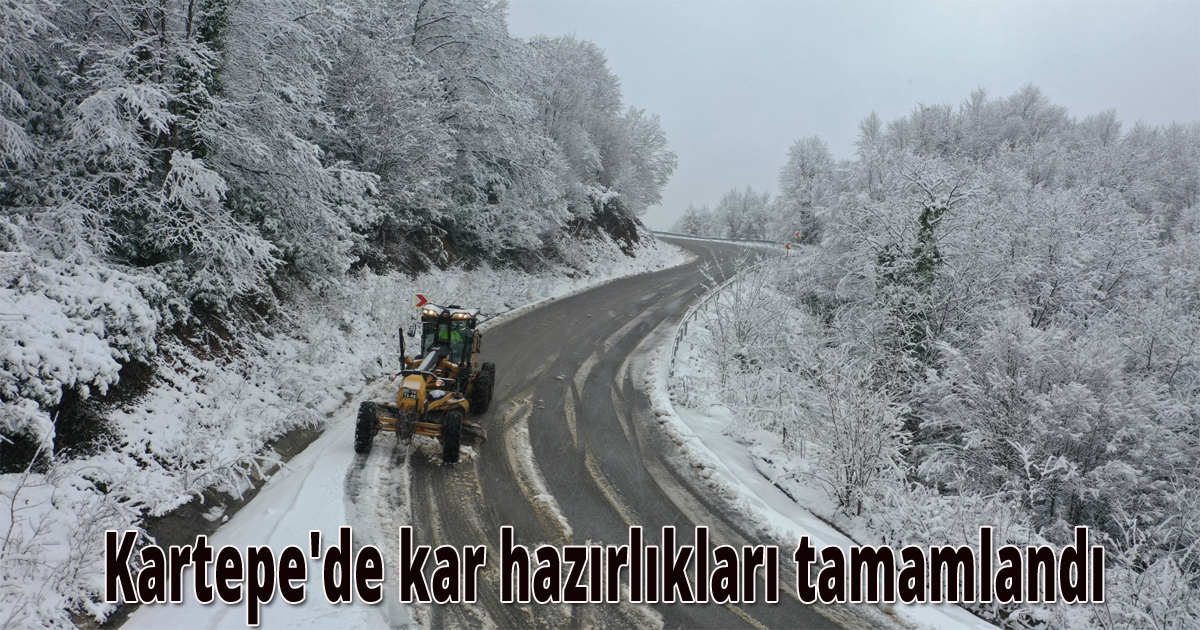 Kartepe'de kar hazırlıkları tamamlandı